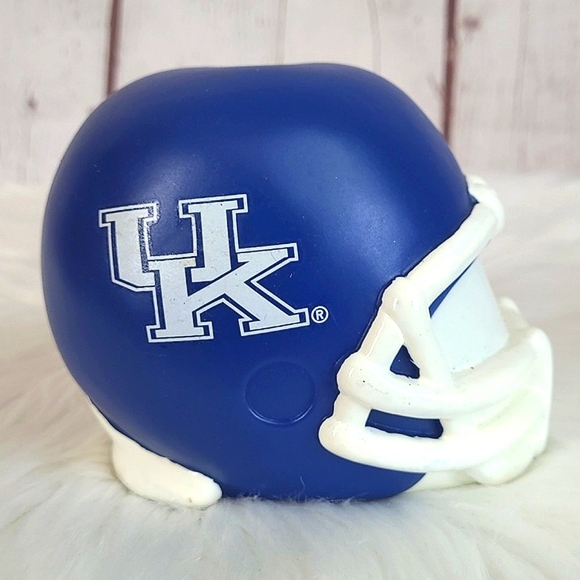 UK University of Kentucky Wildcats Cats Rubber Mini Football Helmet Pen Holder - Picture 7 of 16